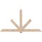 Ekena Millwork Kennewick Smooth Timber Gable Bracket, Douglas Fir, 96"W x 52"H x 5 1/2"D x 5 1/2"F, 13/12 Pitch GBW096X52X0606KEN00SDF - alternate 1